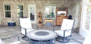 Sunroom Firepit in Navarre-FL