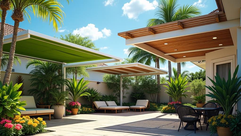 florida pergola roof options
