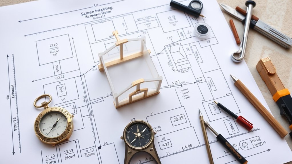 screen room layout planning