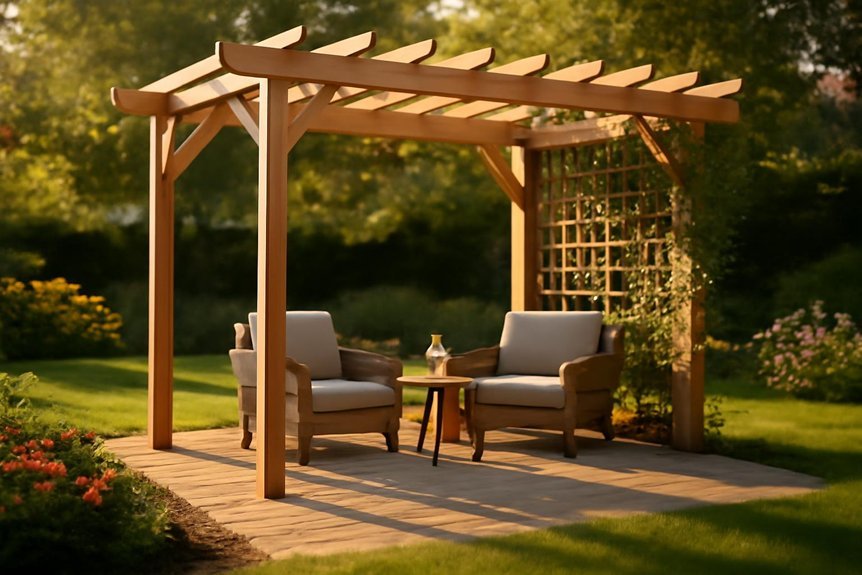 diy pergola enhances outdoor spaces