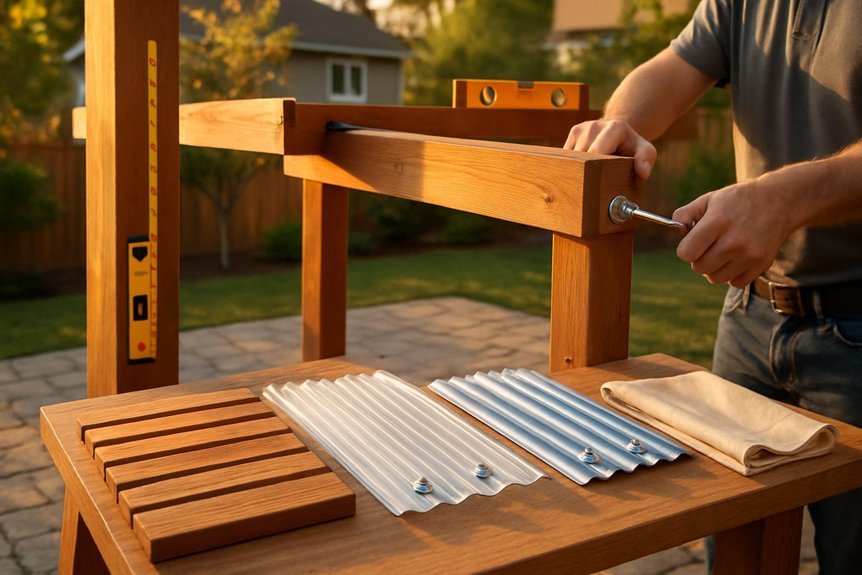 pergola roof construction tips