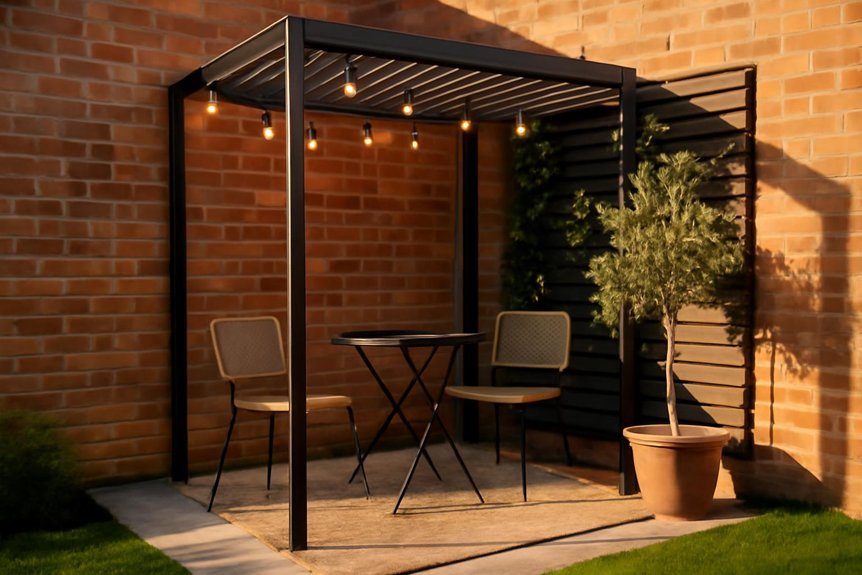 stylish functional small patio