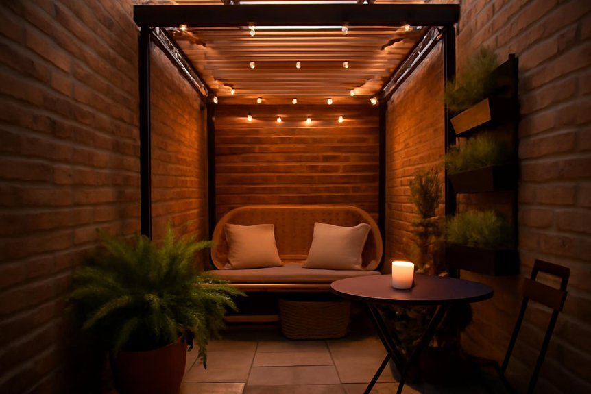 stylish small patio pergola