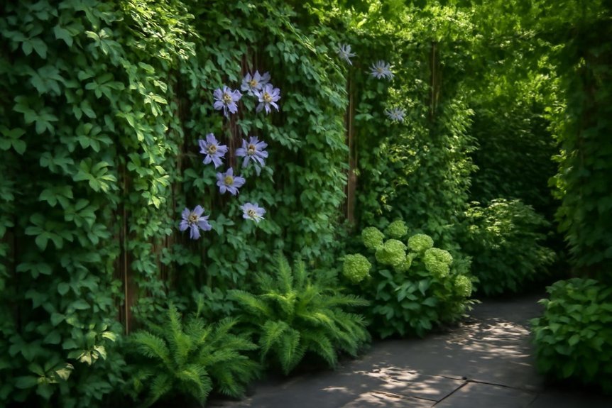 climbers thrive in shade