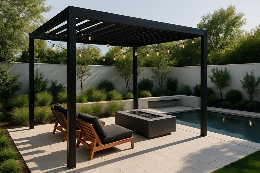 contemporary outdoor pergola designs