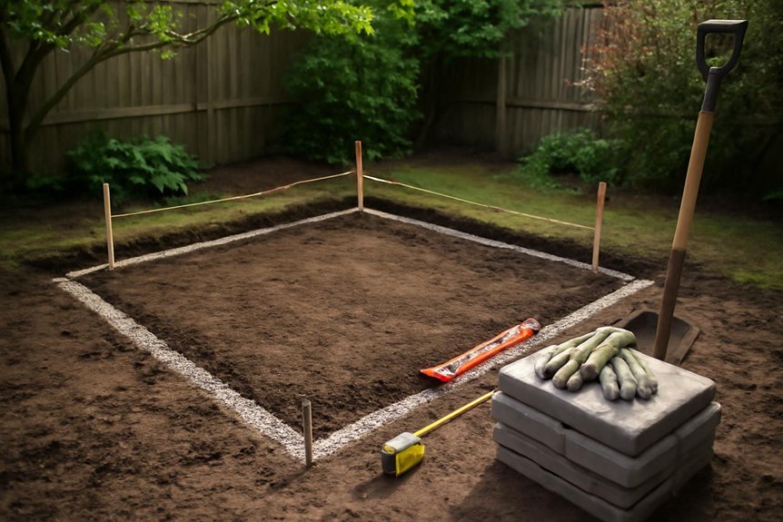 level ground before construction