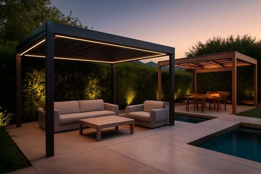 modern pergolas for outdoor elegance