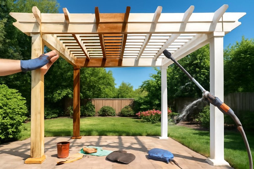 pergola material maintenance guide