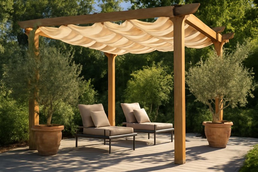 retractable canopy outdoor elegance