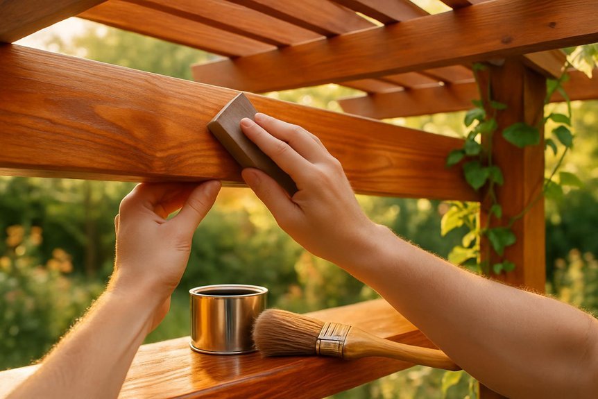 wood pergola care tips