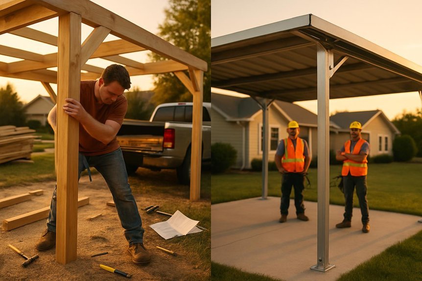 diy or professional carport