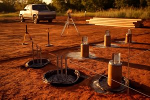 installing piers on clay