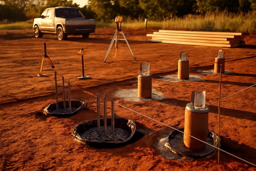 installing piers on clay