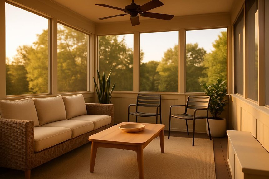 low maintenance screen room furniture