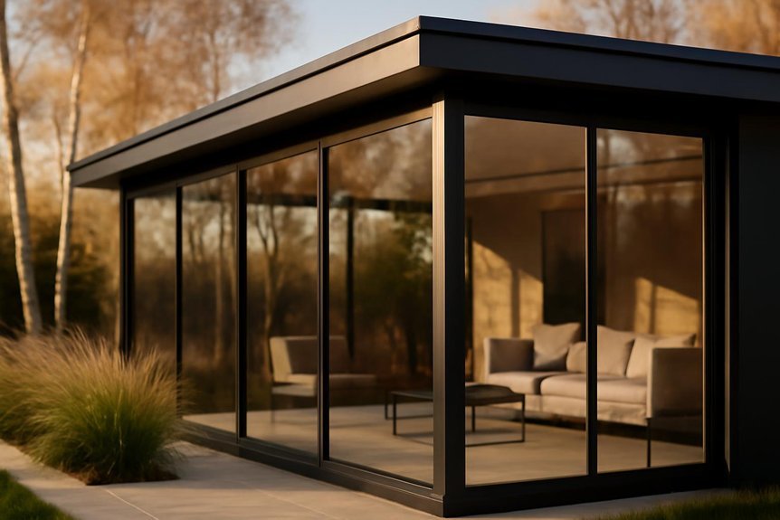 stylish guttering enhances aesthetics