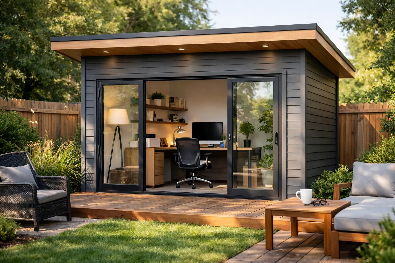 Backyard Shed Home Office Done Right