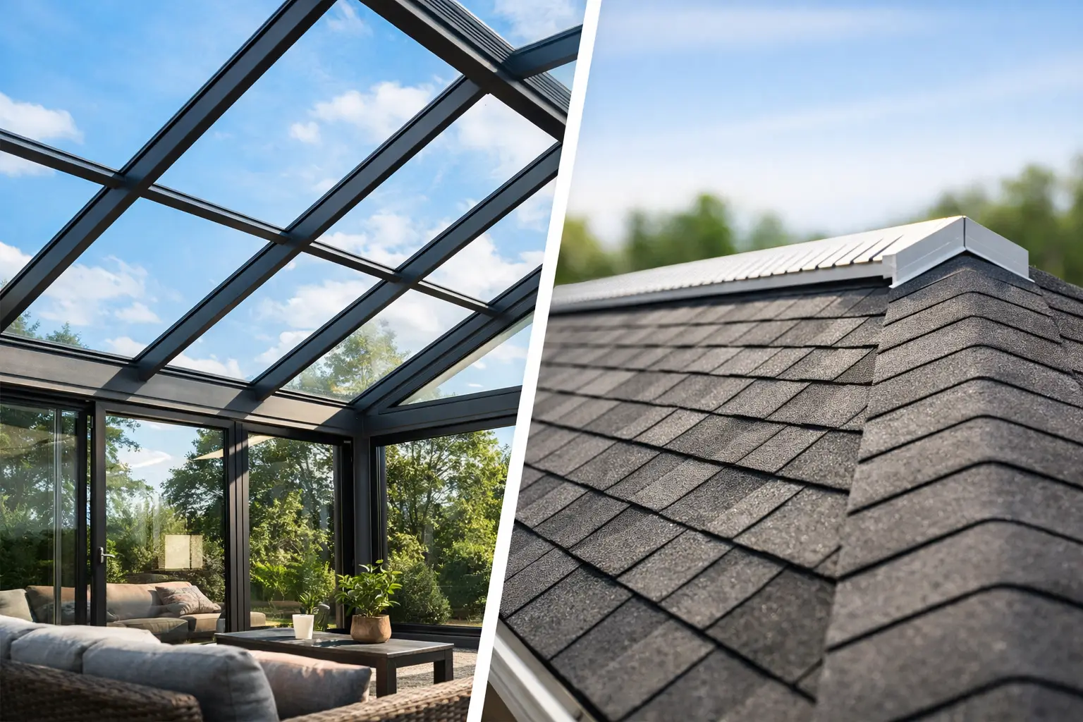 Glass Roof vs Insulated Roof: Which Wins?